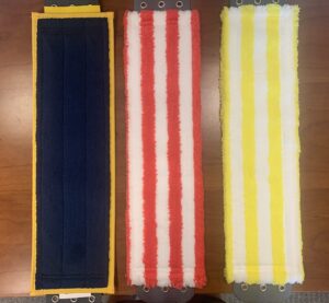 Color coded microfiber mops